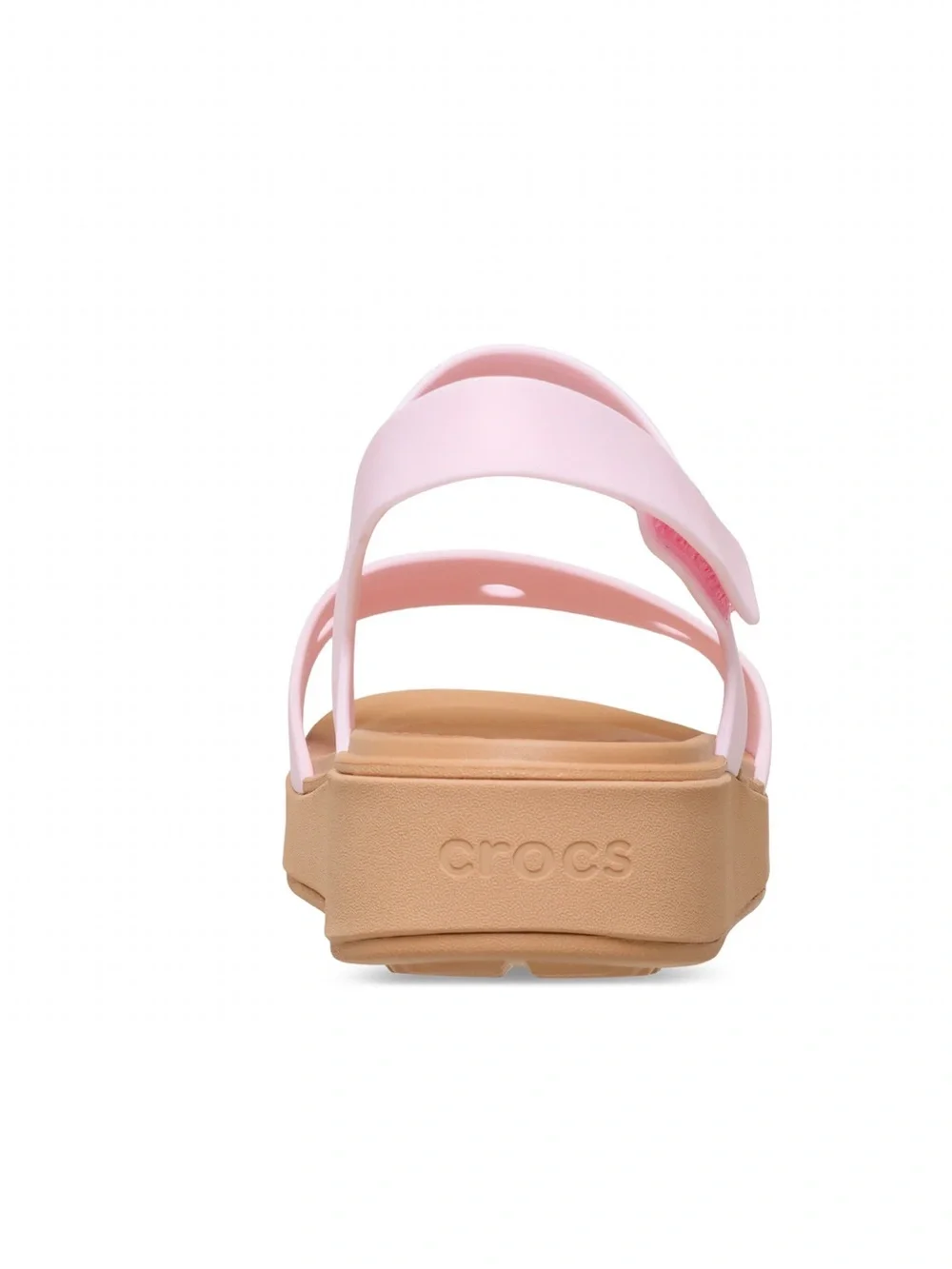 CROCS kids brooklyn Pastel Pink Slingback Platform Sandals junior 6